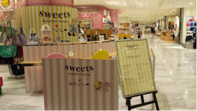 ふなっしーと、サマンサ・タバサのコラボ・カフェ『サマンサ&シュエット スイーツ&カフェ ルクア・イーレ店』でお茶してきました♪