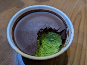今回決められて手順で食べた時の様子