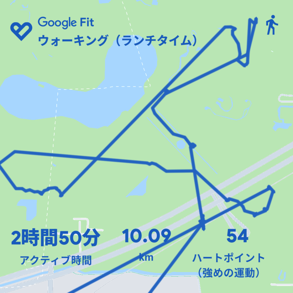 ウォーキングの記録・地図@鶴見緑地